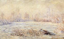 Claude Monet Hoarfrost Sweden oil painting art